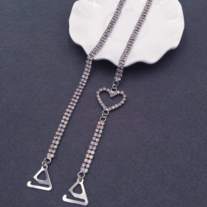 Doble hombro sola fila hueco corazón