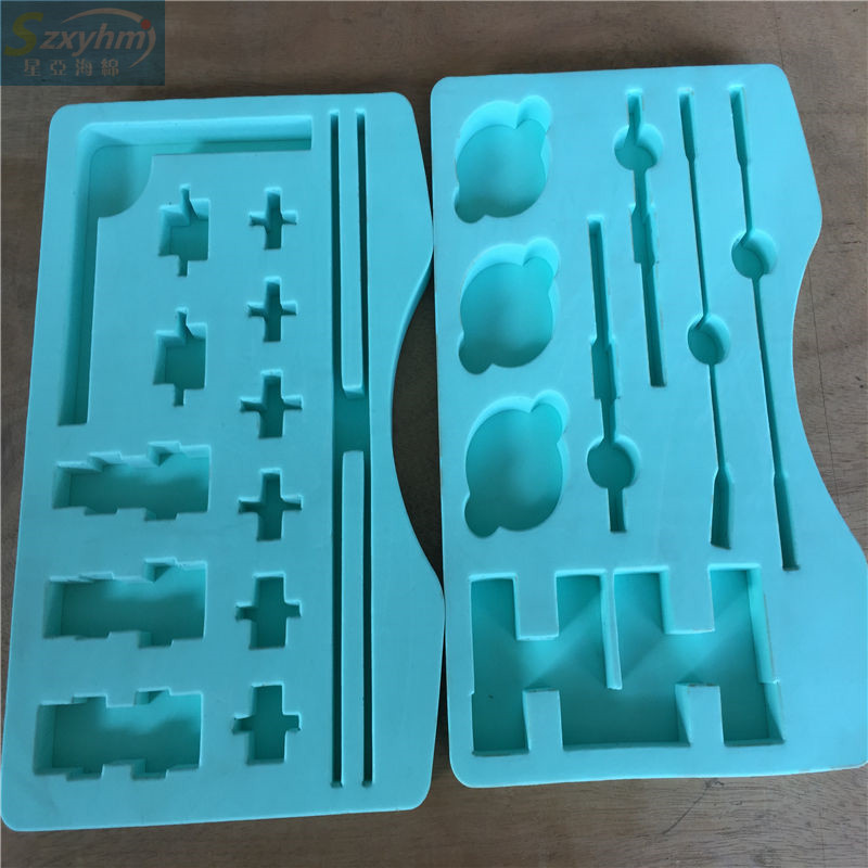 精美礼品包装海绵 包装盒防静电内衬eva泡棉 游乐场正方形蓝色棉