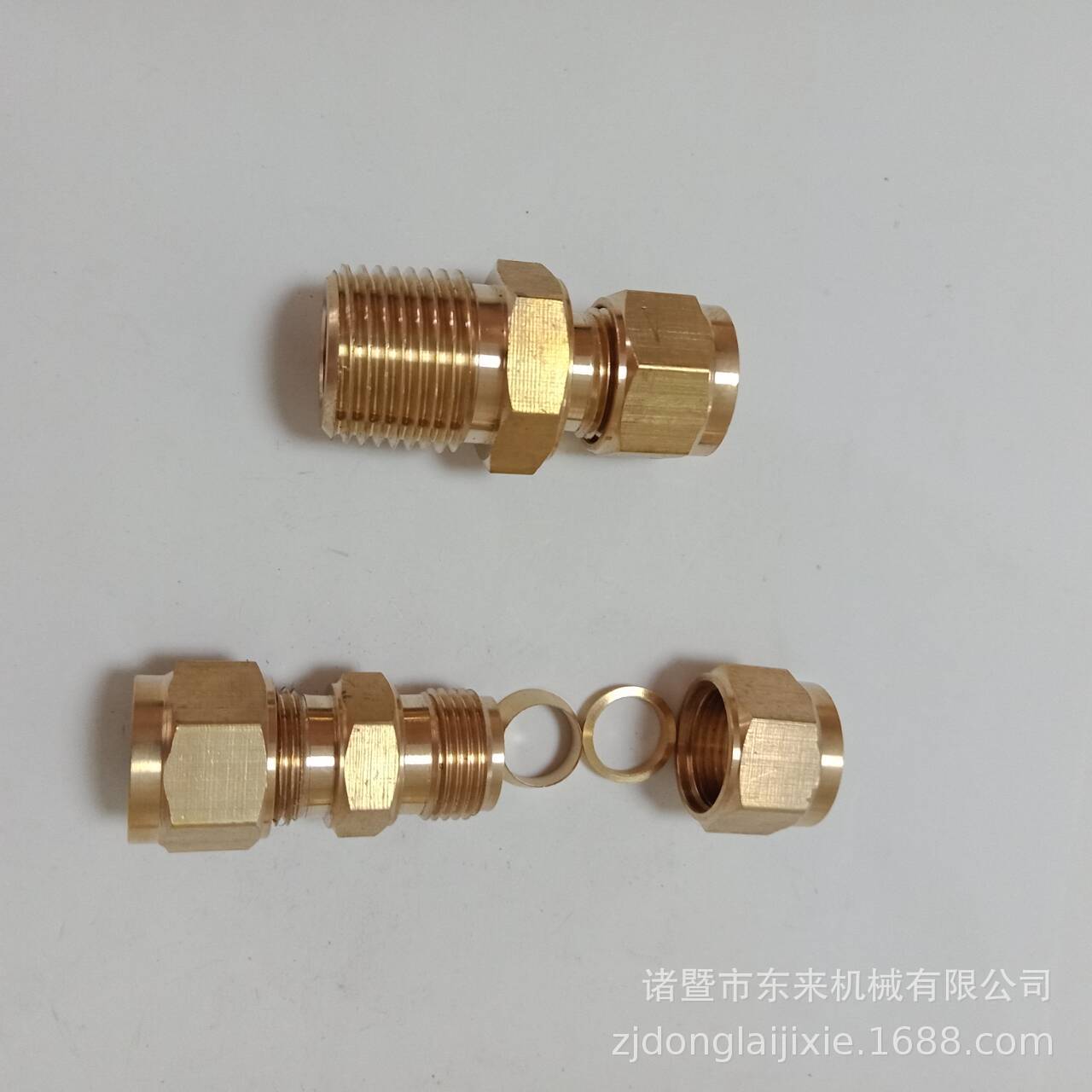 LG-LOK铜双卡接头 卡套中间接头 船舶工程机械配件 流体机械