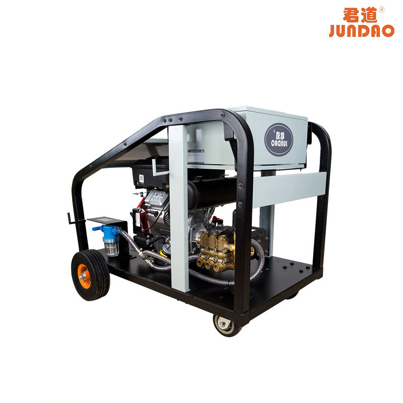 现货汽油驱动高压清洗机350bar轮式拖动式工业用除锈工业级除锈