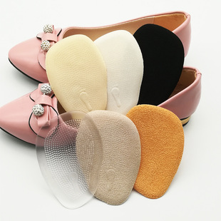 Silicone Forearm Pad Thickened Non-Slip Anti-Pain Front Half Pad High Heels Adjusting Half Size Pad Transparent Invisible Foot Pad
