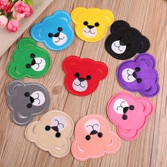 Embroidery Patch Computerized Embroidered High-Quality DIY Cartoon Multi-Color Small Animal Head Portrait Clothes Decorative Patch