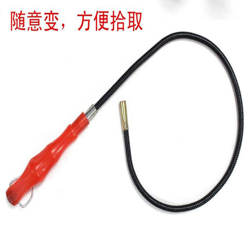 Hardware auto repair tool detector strong magnetic LED light small red and black handle universal suction rod engine monitoring pickup