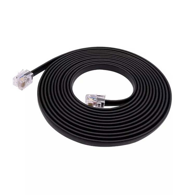 厂家自销芯黑色扁平电话线30awg环保纯铜电话线