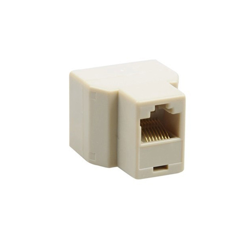 Computer network cable splitter network three-way head RJ45 network cable connector one-two adapter distributor wholesale