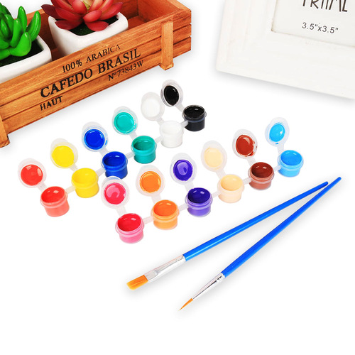 Acrylic paint 2ml 12 colors hardcover one-piece acrylic/watercolor paint set diy painted ceramic graffiti paint