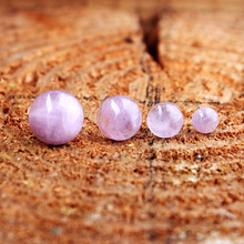 速卖通wish耳环欧美性感风自然石紫水晶耳饰简洁风圆形椭圆形耳钉