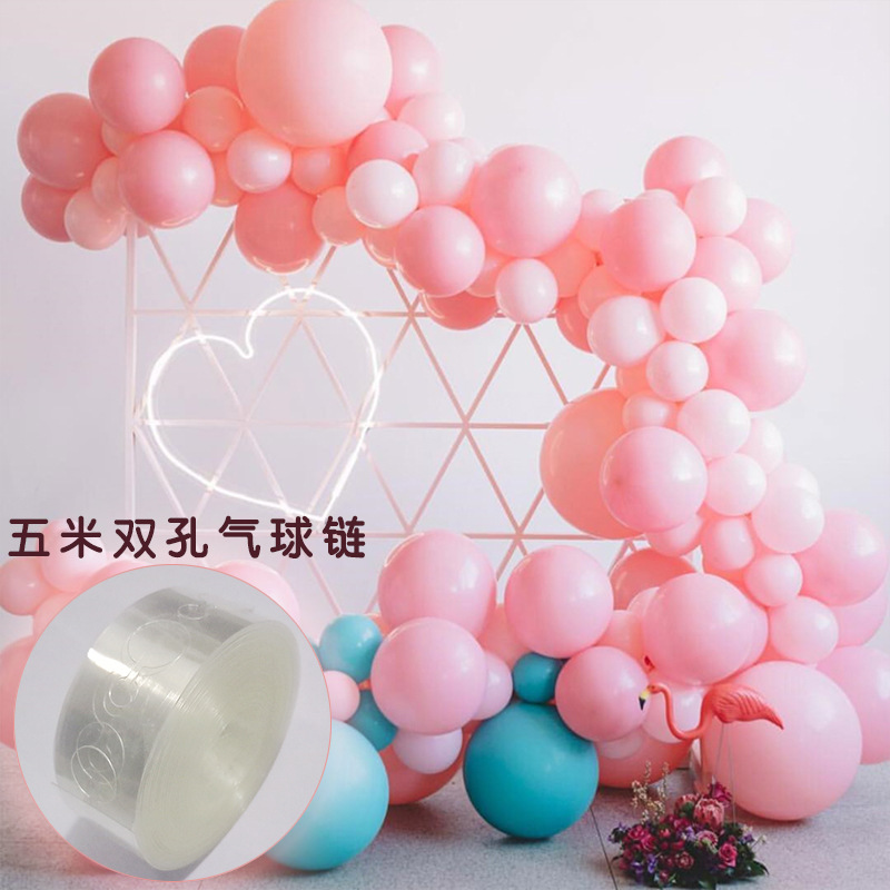 Cadena de globos globo arco Cadena de globos arreglo de decoración de fiesta fondo de globo accesorios de decoración de pared Cadena de globos