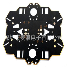 深圳飞机模型PCB线路板沉金黑油无人机电路板飞行器主板