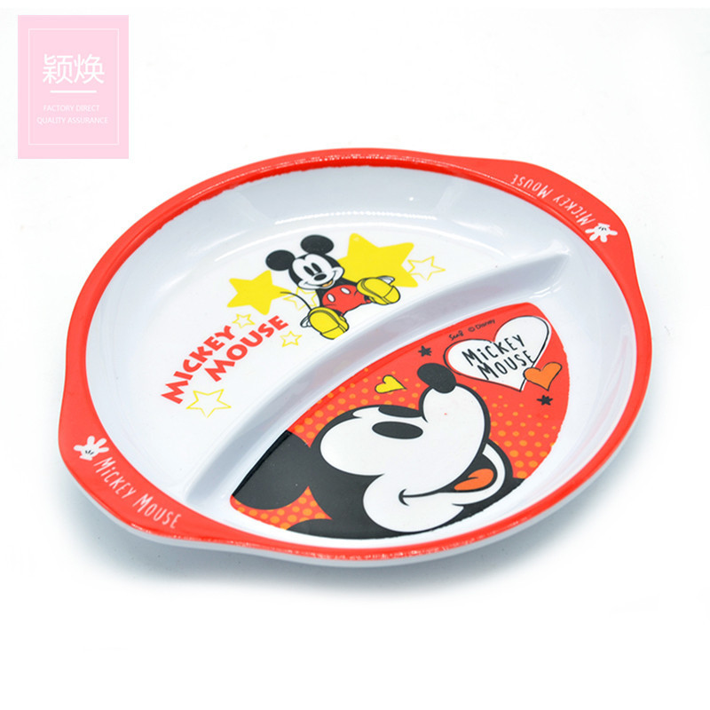 melamine Mickey Mouse plate melamine children's learning plate cute cartoon children's tableware melamine plate suit melamine Mickey Mouse plate melamine children's learning plate cute cartoon children's tableware melamine plate suit