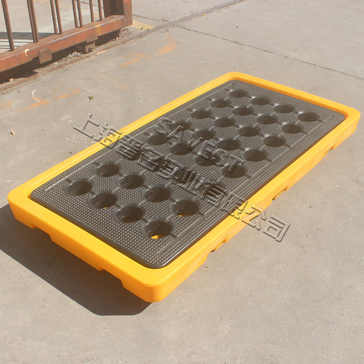 化学品盛漏托盘厂家现货油桶盛漏托盘 双桶盛漏平台