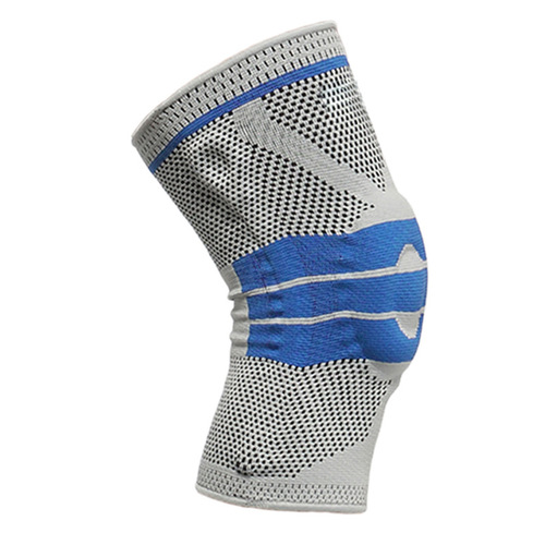 Basketball fitness spring support silicone anti-collision knee pads running and mountaineering knitted non-slip sports knee pads can be shipped on behalf of
