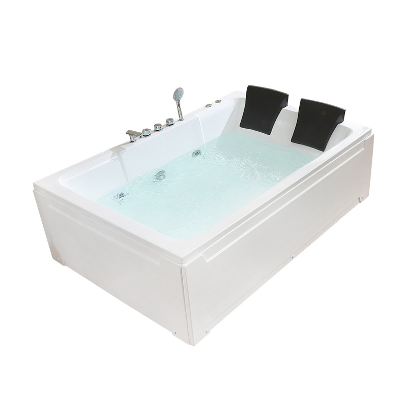 Rongchen baño surf masaje temperatura constante independiente burbuja pareja doble bañera hotel para adultos bañera de acrílico