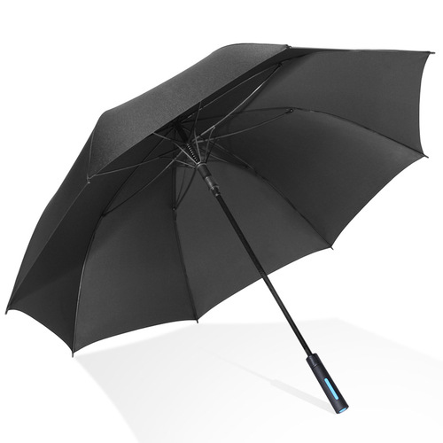 Full fiber business 30-inch golf umbrella wind-resistant frame large long-handled umbrella real estate hotel umbrella sunshade straight umbrella