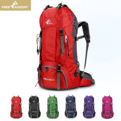 FREE KNIGHT 60L mountaineering bag, hiking backpack, camping backpack, free rain cover