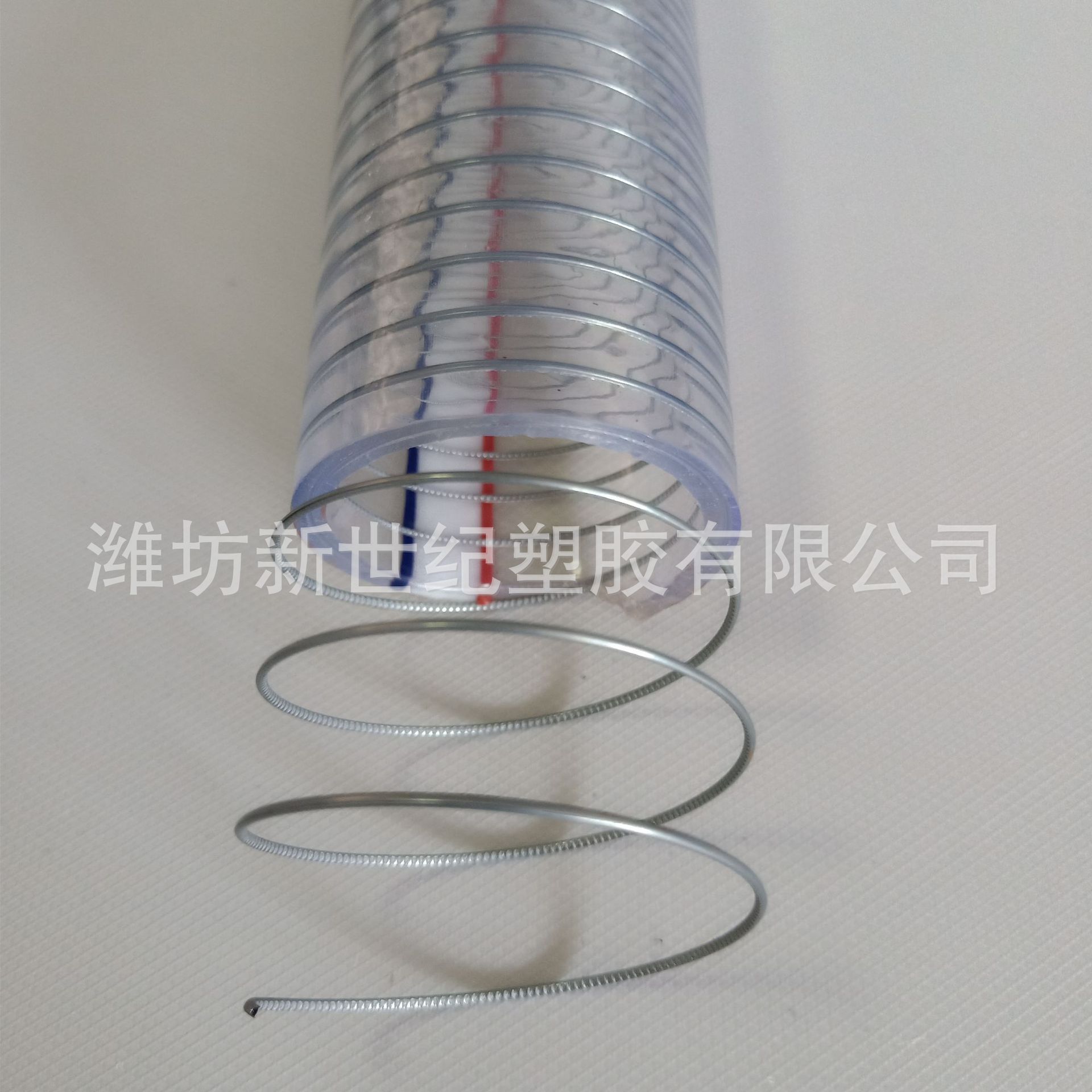 农业抽水透明钢丝软管 螺纹增强耐高温钢丝管 钢丝排水波纹软管