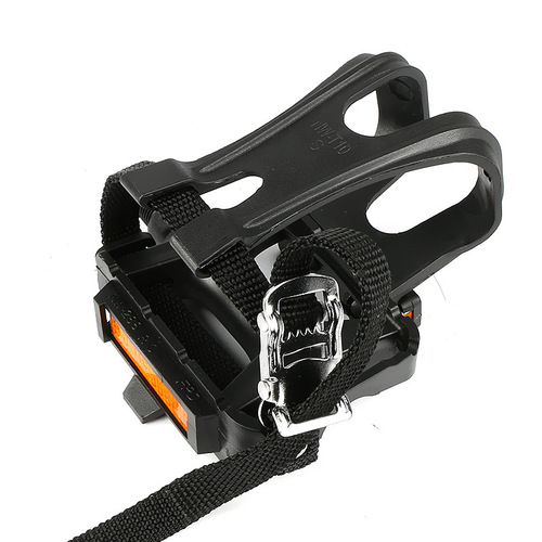 Bicycle pedals, universal mountain bike pedals, straps, dead fly straps, nylon accessories with dog mouth