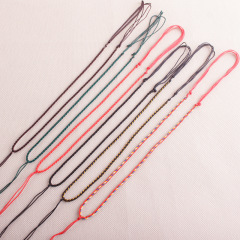 四股辮項鍊繩簡約手工編織龍紋線吊墜繩男女珠寶玉墜掛繩彩繩批發