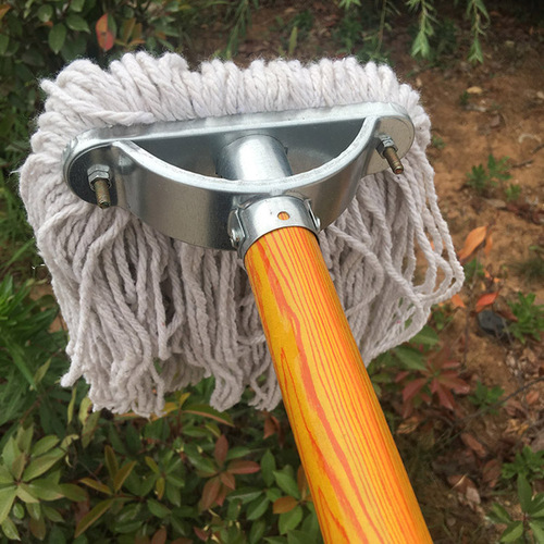 Wholesale Cotton Thread Water Absorbent Mop Squeezable Mop Flat Mop Wide Head Extendable Long Handle Large Floor Mop