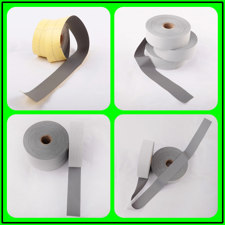 现货高亮TC反光布 银灰色反光条 2cm箱包反光带 耐水洗反光面料