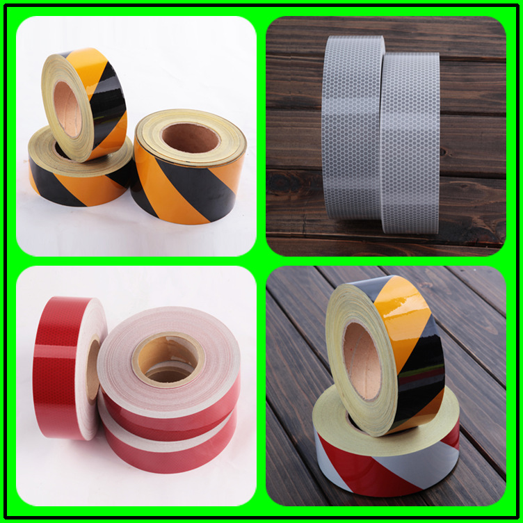 反光膜PET黄色反光胶带道路交通设施反光贴材料警示警示安全