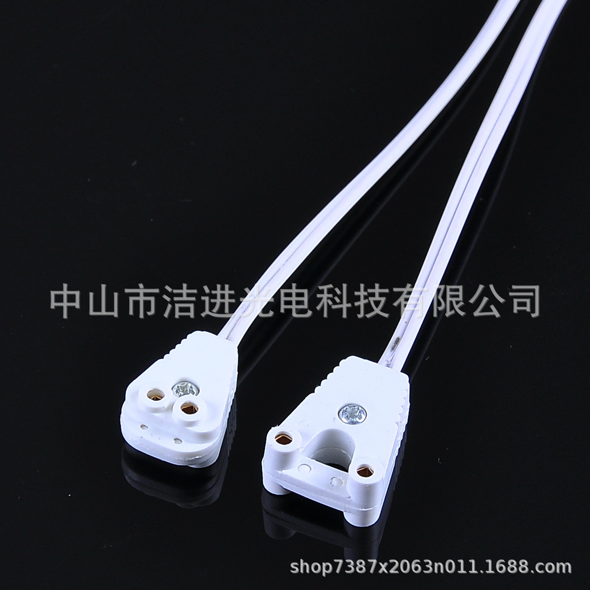 T5T8灯箱老化线 三角头电子灯脚线 0.1/0.3/0.5平方G13纯铜灯箱线