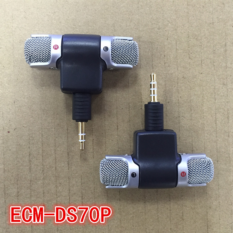 ECM-DS70P迷你电脑麦克风 MD相机专业录音笔 笔记本手机微型话筒