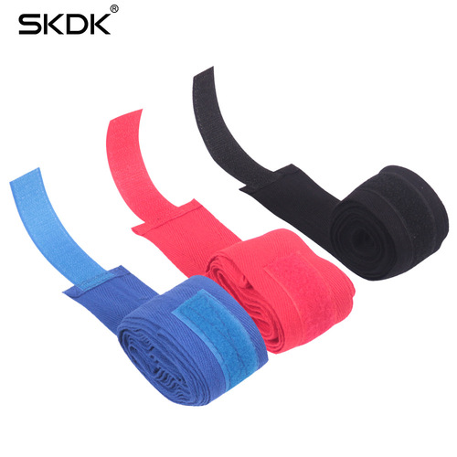 Pure cotton boxing bandage 2.5m Sanda Muay Thai fighting hand wrap sports sweat-absorbent hand strap to assist protective gear and hand guard