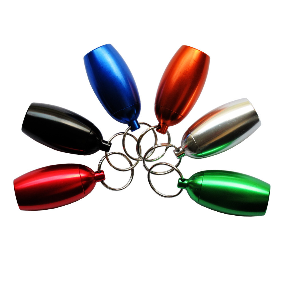 户外旅行多功能创意铝合金密封小药瓶金属罐便携防水仓收纳药丸瓶