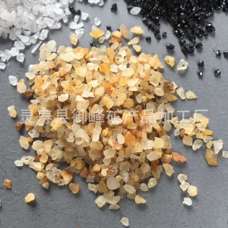 厂家供应鱼缸水族过滤底砂黑金砂水草砂多肉铺面用黑金砂量大优惠