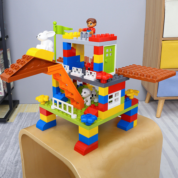 Children's building block toys Baby puzzle assembly large particles…