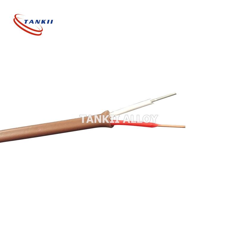 供应T型热电偶补偿导线蓝红白玻纤包覆屏蔽多股线性度好灵敏度高