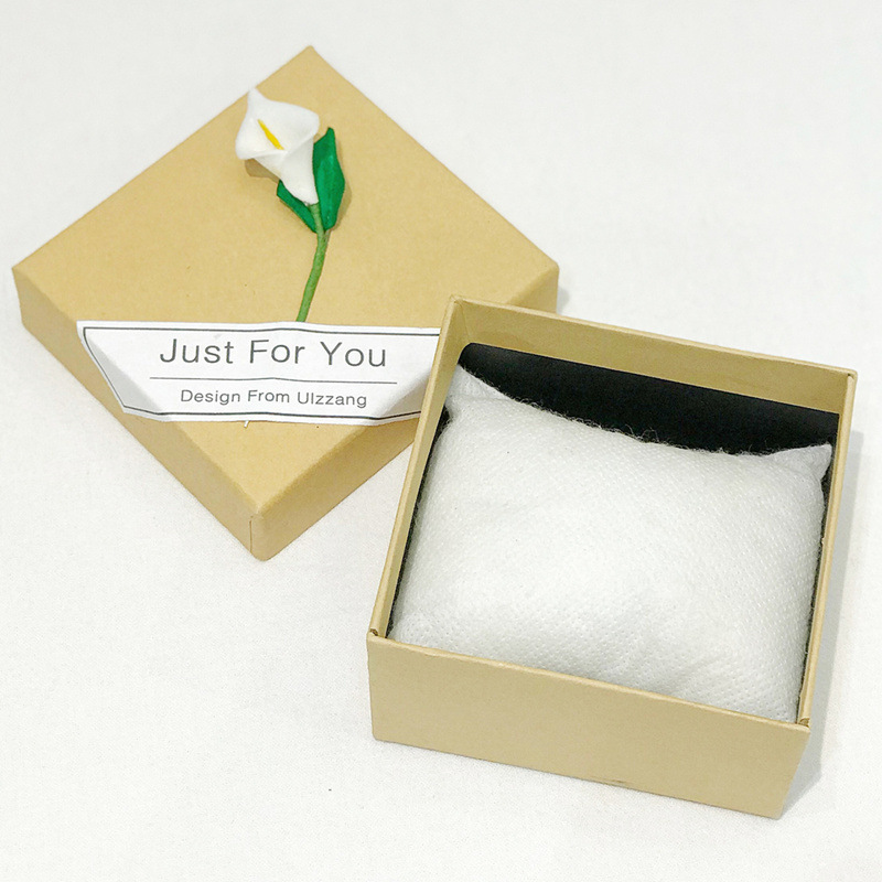Retro Kraft Paper Heaven and Earth Cover Packaging Box Literary Watch Box Flower Tea Packaging Paper Box Small Fresh Forest Gift Box