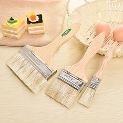 Pig bristle paint brush, dusting brush, 1-inch, 3-inch, 6-inch wooden handle wall latex paint roller, painter's tool