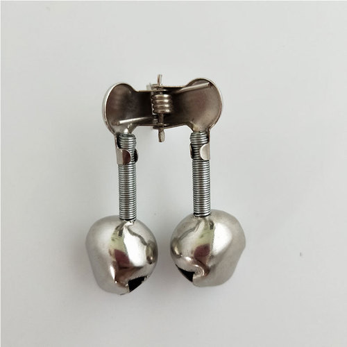 Fishing bell alarm iron clip straight twist small bell wholesale double bell fish bell sea pole throwing bell ring