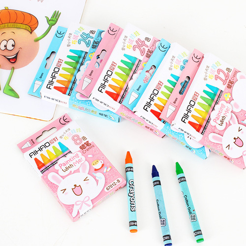 Hobby 8 colors 12 colors 24 colors small crayons art supplies creative stationery crayon set children's painting tool pen