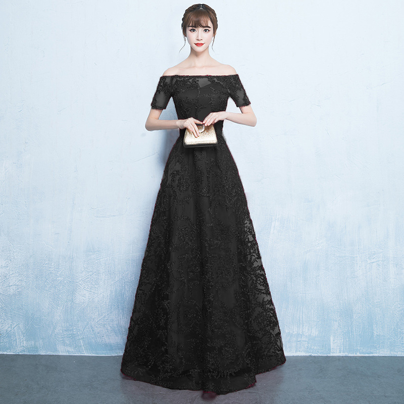 Vestido de noche color champán para mujer, modelo 2026, elegante vestido de un solo hombro para anfitriona de reunión anual, corte ajustado y largo. image 11