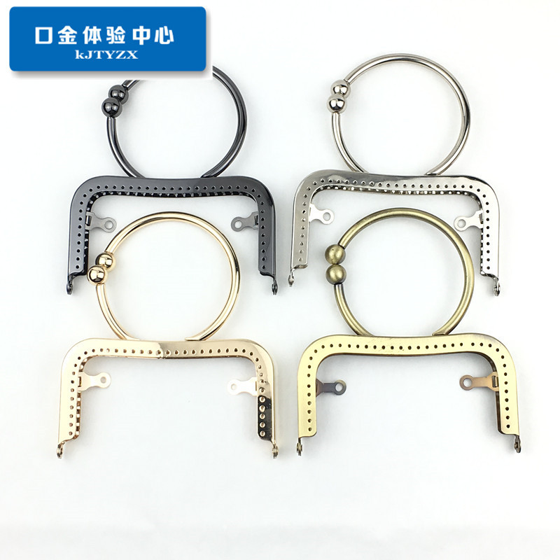 12.5cm cintura cóncava brillante pulsera en forma de O oro brazalete creativo de mano mini accesorios de bolso