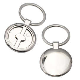 30mm圆形钥匙扣广告活动赠送金属车匙扣厂家批发支持logo图案