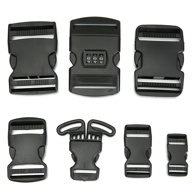 定制三位密码塑料插扣彩色书包扣安全插扣卡扣密码扣密码锁厂家