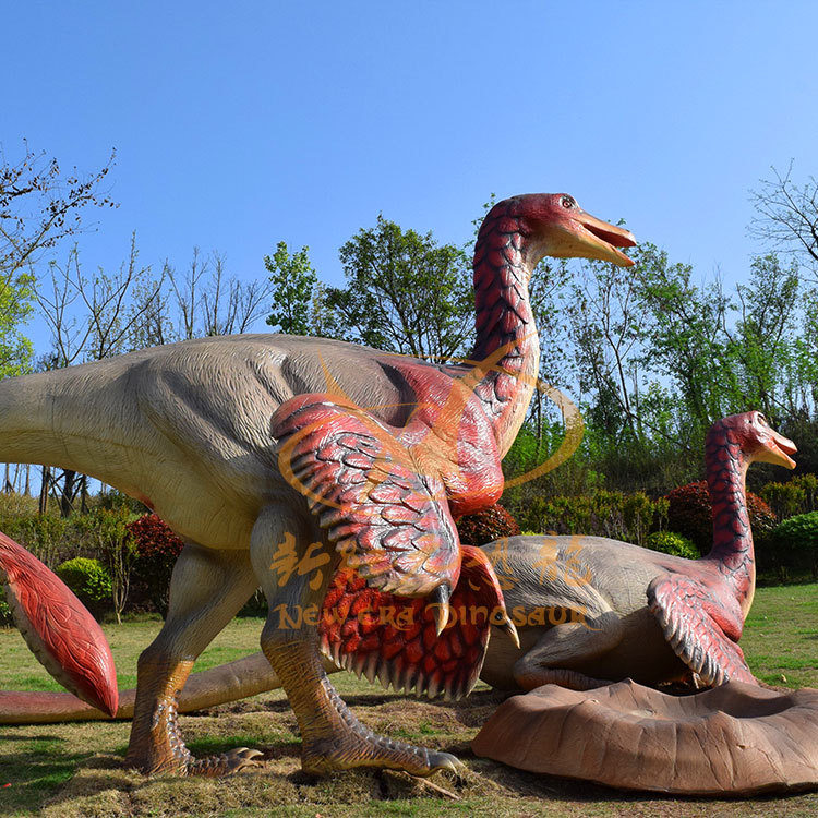 Nuevo dinosaurio de simulación a gran escala T. rex Dinosaurio eléctrico llamado modelo de movimiento del parque de atracciones del paisaje modelo de triceratosaurio