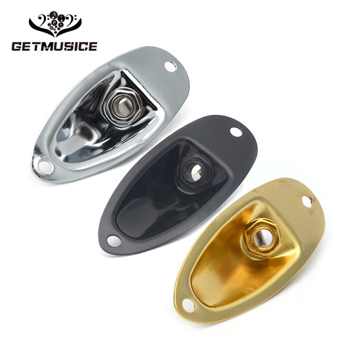 Musical Instruments Guitar Accessories High Quality Electric Guitar Boat Socket Electric Guitar Audio Output Socket Black Gold Chrome Three Colors