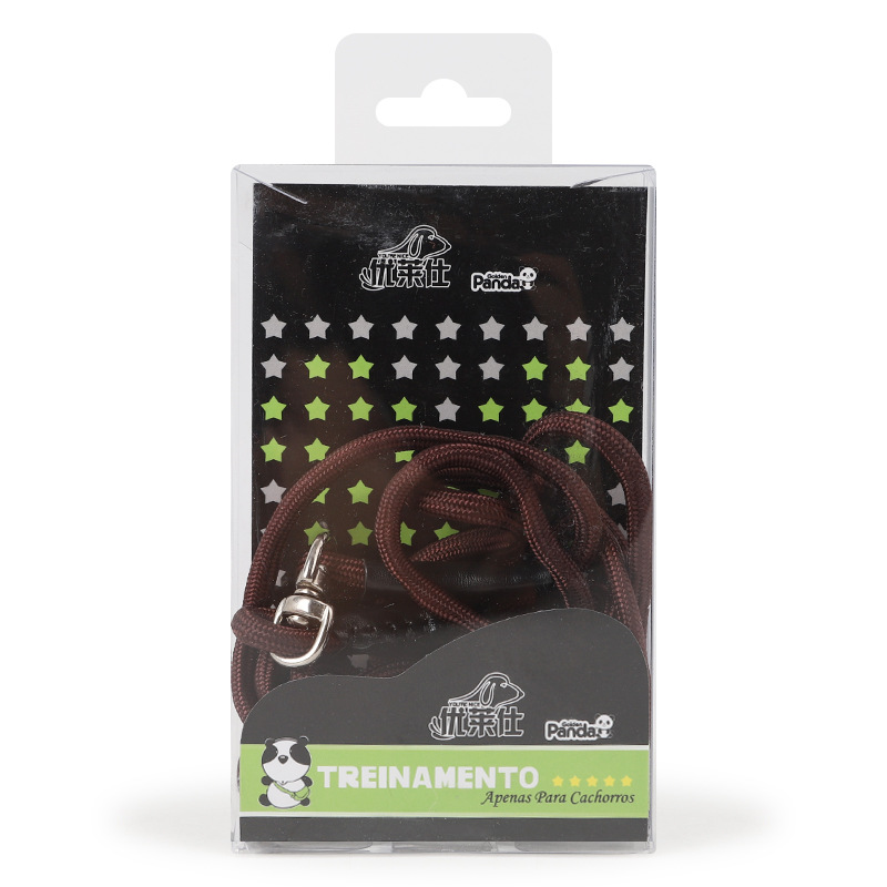 En stock venta al por mayor ulaishi Golden Panda serie llano nylon integrado cuerda competencia perro entrenamiento perro cadena mascota P cadena