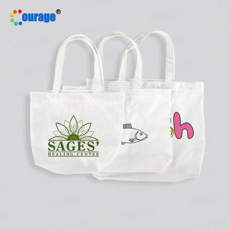 热转印空白帆布袋DIY手提环保购物袋有底款超市广告宣传袋子批发