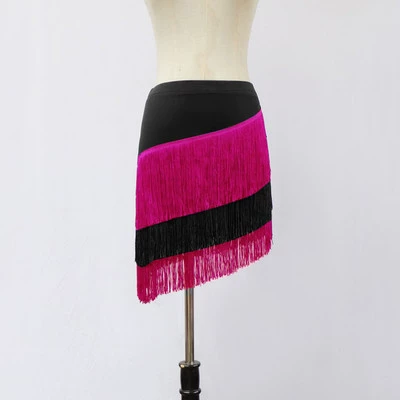 Rose red black rose red bias skirt