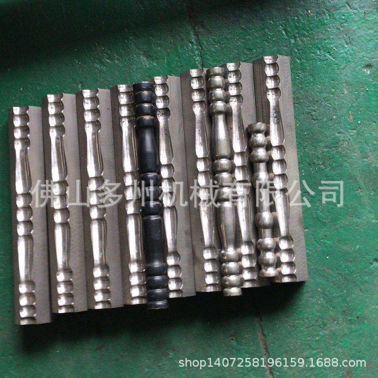 铁艺锥管压花仿木纹花管锥管压花不锈钢管成型花管机特殊模具