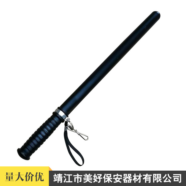 60cmPC棍 黑橡胶防身用品 应急防身棍多功能 防护棍