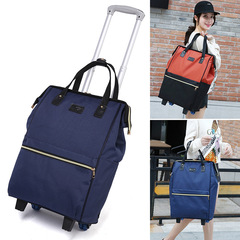 Trolley travel bag women's handbag Korean style short-distance lightweight large-capacity luggage bag women's travel bag boarding trolley bag