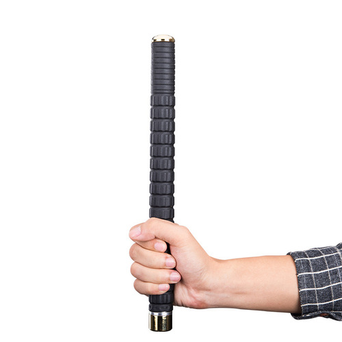 Self-defense tools and items, anti-wolf stick with rubber handle, retractable stick, three-section self-defense stick, 511 flick stick, cool stick