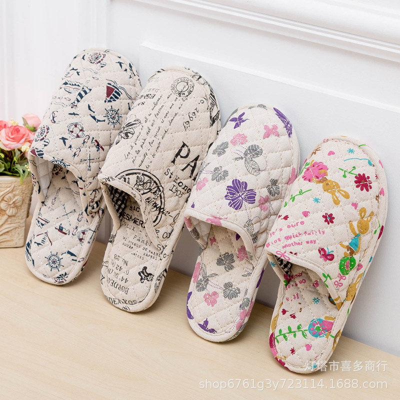 Wholesale Couple Baotou Slippers Men and Women Home Indoor Wood Flooring Silent Fabric Soft Bottom Warm Cotton Slippers for Autumn and Winter Wholesale Couple Baotou Slippers Men and Women Home Indoor Wood Flooring Silent Fabric Soft Bottom Warm Cotton Slippers for Autumn and Winter
